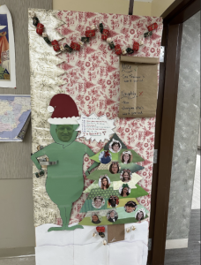 Señora Trainer’s work period featured Mr. Nowaczyk as the Grinch.